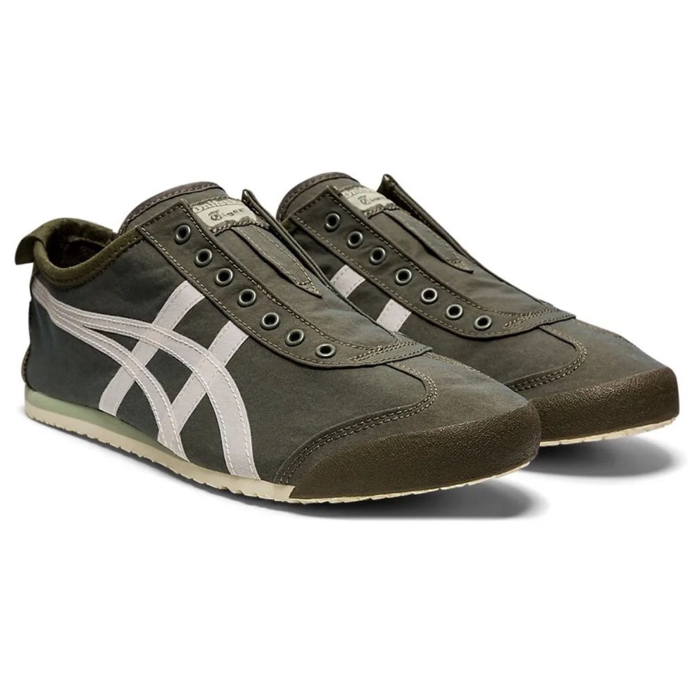 Onitsuka Tiger Slip On Olive Green
